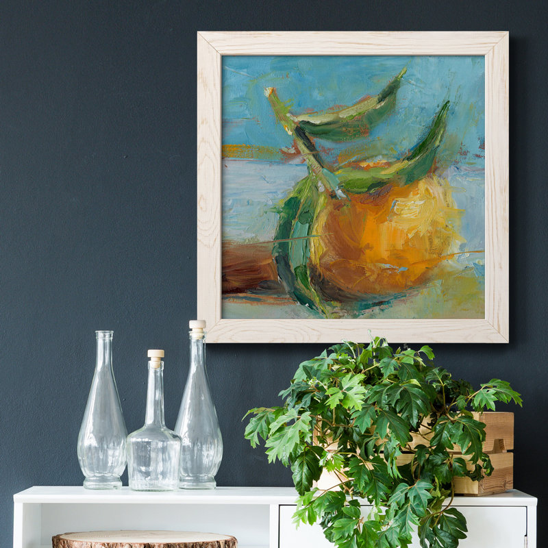 Impressionist Fruit Study III - Art mural encadré sur toile, Blanc, H 31,5 po x l 31,5 po x P 1,5 po