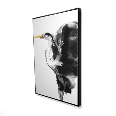Heron - 24"x36" Framed canvas