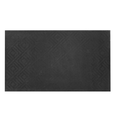 Front Door Mat, 6 X 4 Ft Commercial Floor Mat For Indoor And Outdoor, Stylish Striped Industrial Carpet With PVC Backing, Heavy Duty Washable Entry Rug For Hallway, Balcony, Garage, Grey