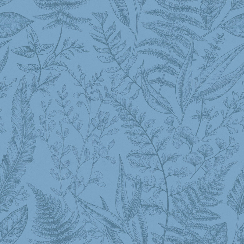 Yates 10m x 53cm Matte Wallpaper Roll, Blue