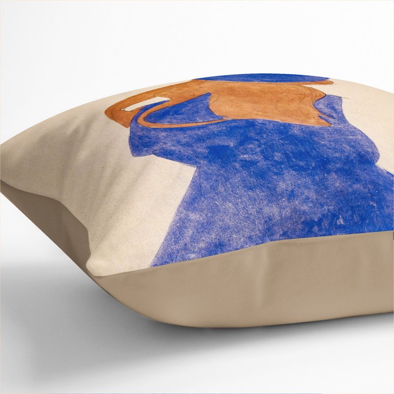 Square Cushion, 40cm H x 40cm W x 15cm D, Stone