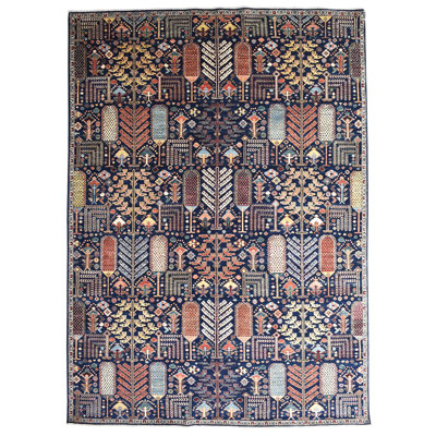 Bakshaish Willow One-of-a-Kind 8'9" X 12'1" New Age Wool Area Rug in