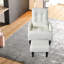 Fauteuil de détente de salon en blanc crème, fauteuil inclinable, blanc doux et relaxant pour la chambre, coussin, dossier à pression, plusieurs angles confortables