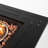 28Inch Square Gas Fire Pit Table With Exterior, Stainless Steel Burner, 2.2Inch Bowl Depth Heating 28Inch, Black Brown, Lid, Propane/ Fueled