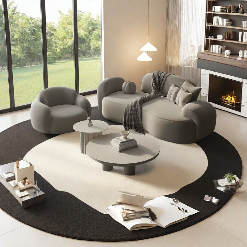 Light luxury curved negotiating sofa