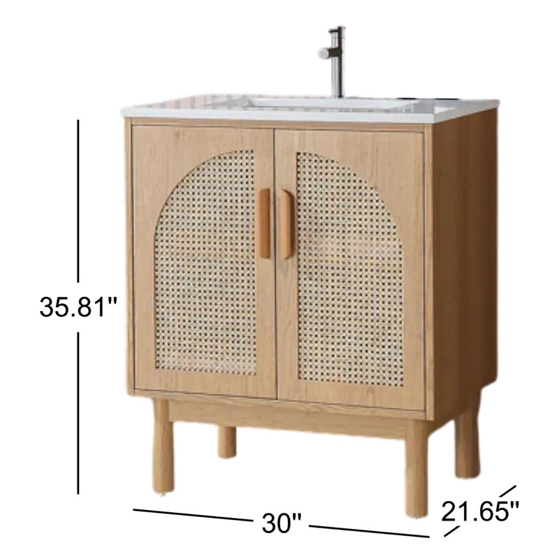 Nara 30" W Single Vanity, Yellow