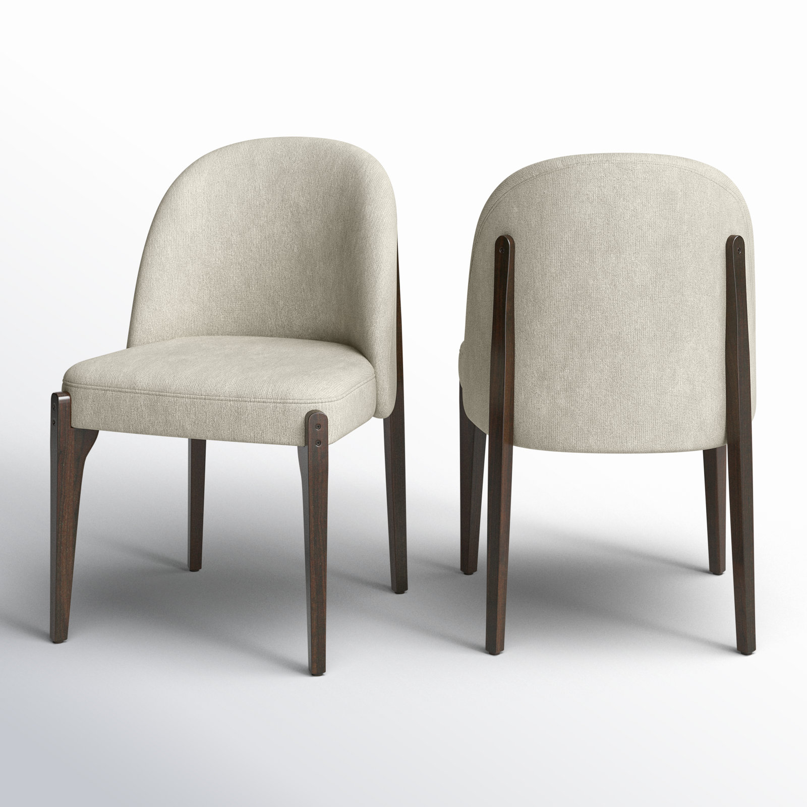Pietta Dining Chair (set of 2), Luna Gray
