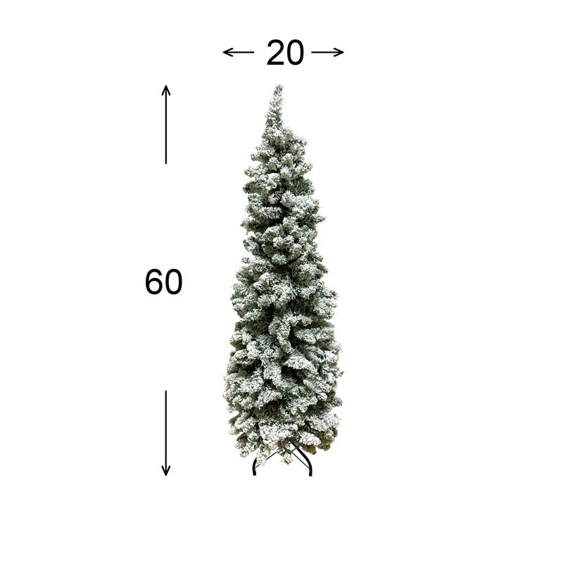 5' Flocked Holiday Tree with LED Lights
