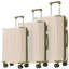 Ensemble de 3 valises extensibles à coque rigide en ABS avec double pivot, ensemble de bagages avec serrure TSA (20/24/28 pouces)