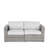 Arreola Fully Assembled 66" Wide Outdoor Wicker Loveseat with Cushions-92465192-92465187