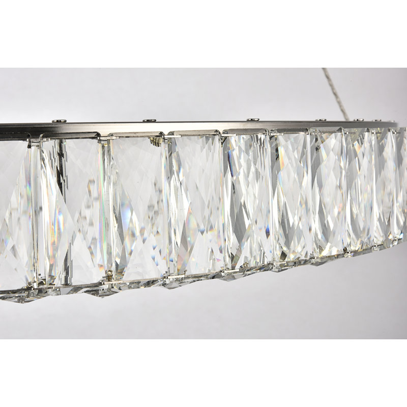 Sunderland - Light LED Pendant, Chrome, 3" H x 31" W x 31" D