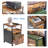 18'' 2 Drawer Lockable Mobile File Cabinet (Fits Letter/A4)-2008396644