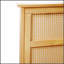 Tête de lit en rotin avec deux tiroirs de rangement, structure en bois d'hévéa durable et support amélioré-1168738296