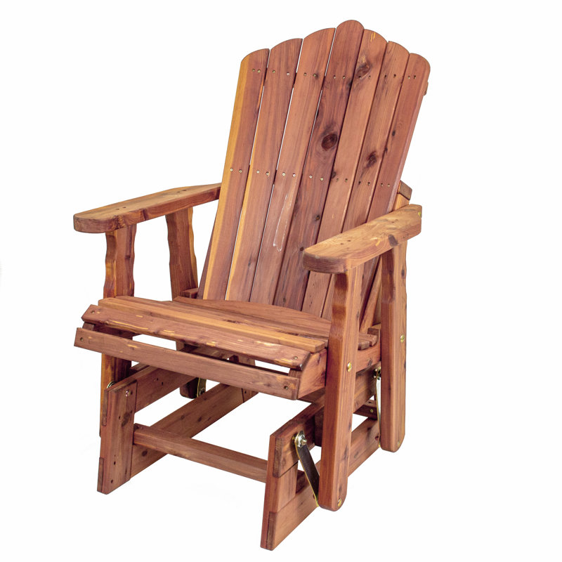 Fauteuil oscillant d'extérieur en cèdre Jeyly