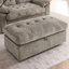 Double canapé inclinable avec port de charge USB et repose-pieds de rangement-180296352
