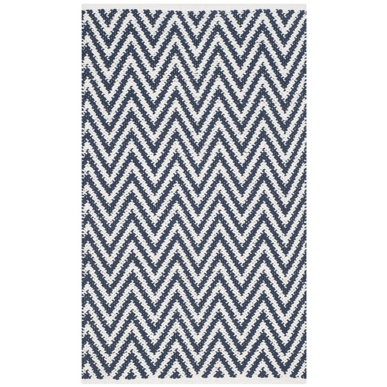 Haqeem Hand Woven Cotton Chevron Rug