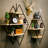Alaina 3 Piece Diamond Wood Floating Shelf