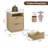 Jenkins 18''W Fluted Nightstand with Charging Outlets 2-Drawer & Open Cubby,Wood nightstand-52946915