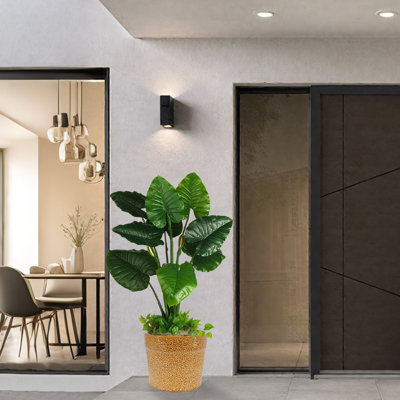 3 Pieces Modern Planter In Antique Yellow, Frost - And Heat For Indoor Outdoor Use Ceramic Flowerpot With Yellow Finish, Featuring Built In Drainage Plant Health