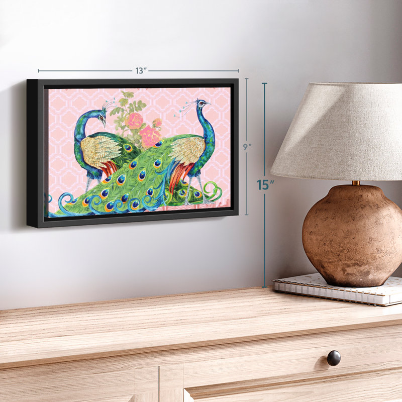 «Peacock Parade», reproduction sur toile, H 9 po x l 13 po