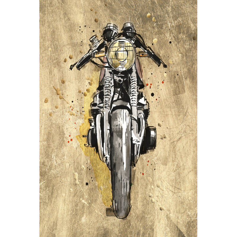 Metallic Rider I by Annie Warren - Wrapped Canvas Painting, 122cm H x 81cm W