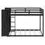 Lit superposé simple avec 4 tiroirs de rangement, rail suspendu, bande lumineuse et tablettes intégrées et 2 panneaux perforés, 3 couleurs disponibles-498807765