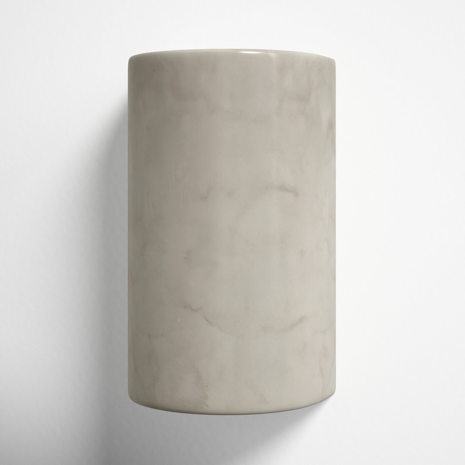 Pacursa Ceramic Dimmable Flush Mounted Sconce, 9.5" H x 5.75" W x 4.5" D, Incandescent (Not included), Terra Cotta