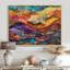 Abstrait Stingray In Aquarium Colorful Collages I - Stingray, reproduction d'art sur toile encadrée-164932732-119002870-164932724