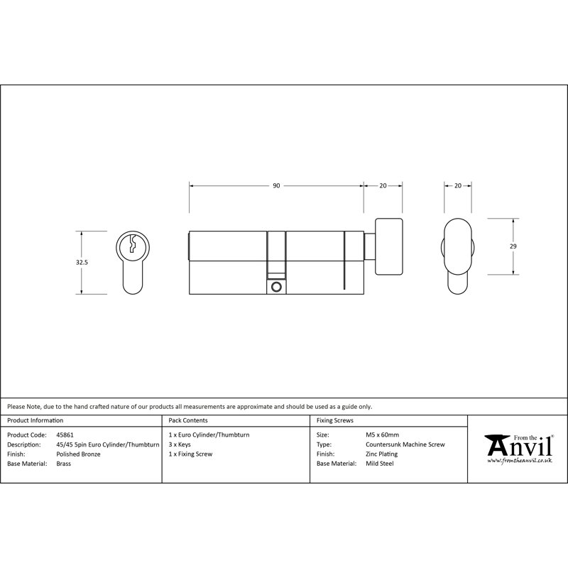 Euro Cylinder/Thumbturn