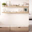 Tablettes flottantes Miami, 60 po de long, tablettes murales robustes en bois-111448272-128803167