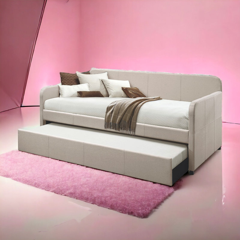 Fog Fabric Daybed W/Trundle (Twin)