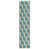 Turquoise / orange / blanc
