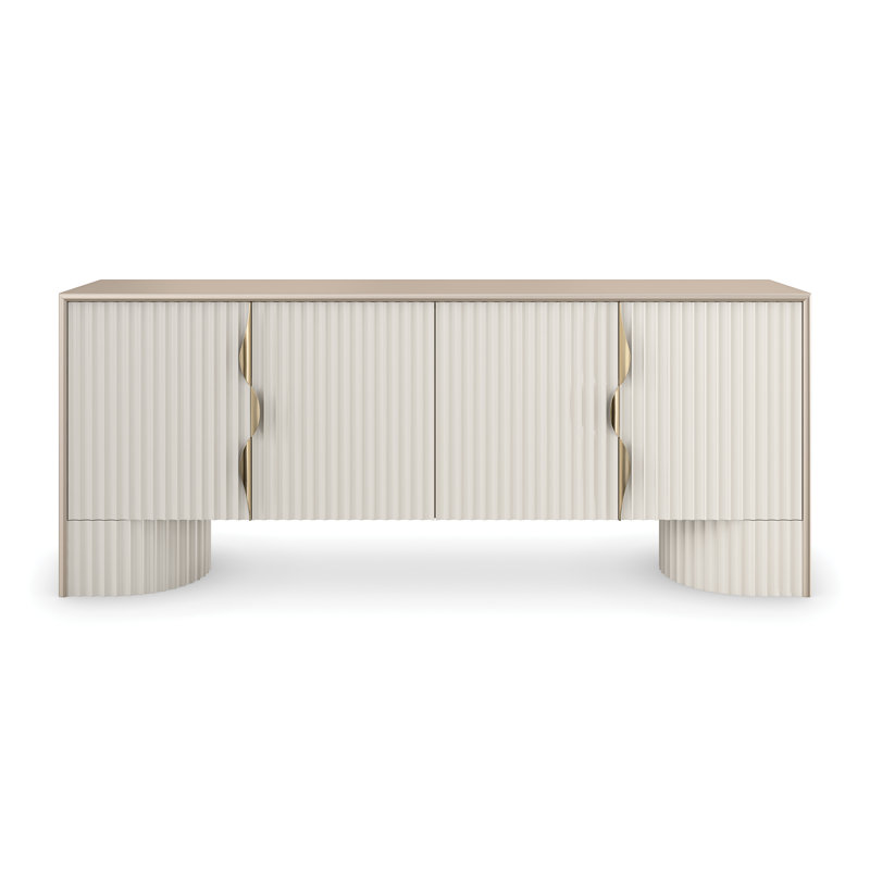 Buffet en peuplier massif 2 tiroirs Corinthian