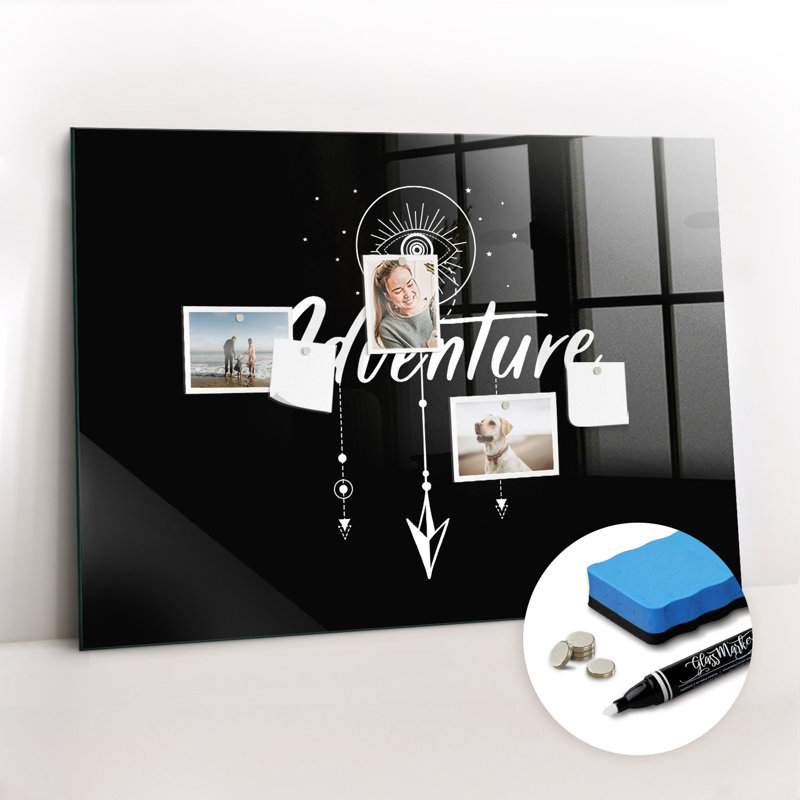 Magnetic Glass Photo Memo Board