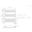 Ameia Curved Towel Rail Heated Towel Rails-896050416-896050420