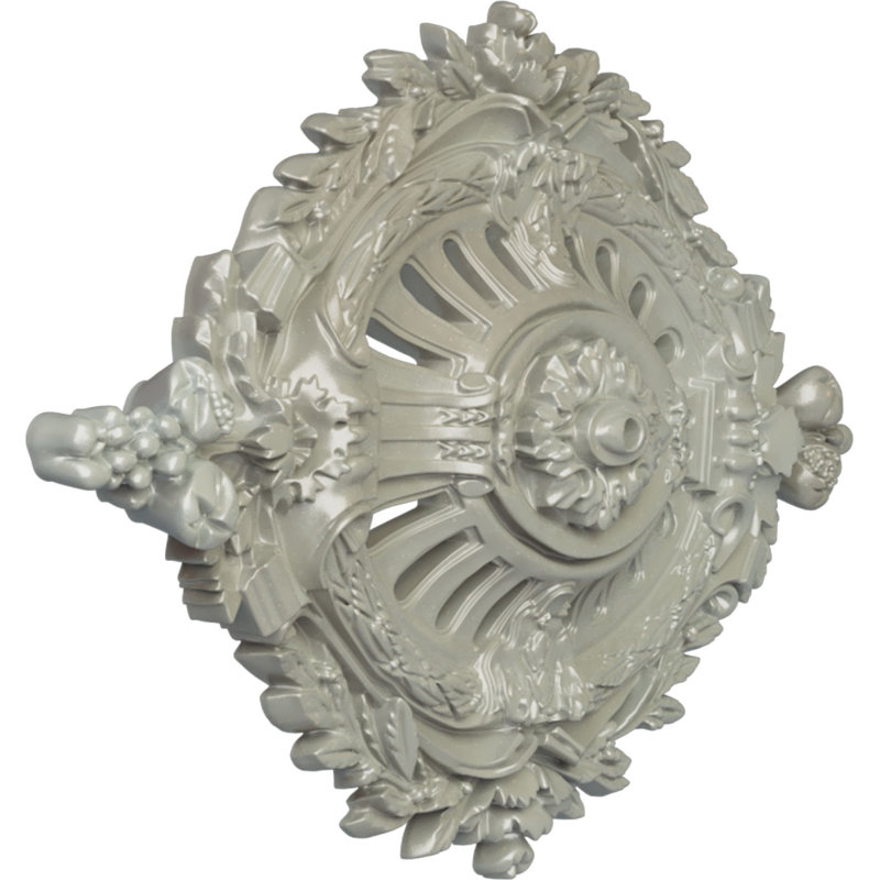 35 médaillon de plafond Antonio l 7 7/8 po x H 22 1/2 po x P 4 3/8 po, Cuivre Flash