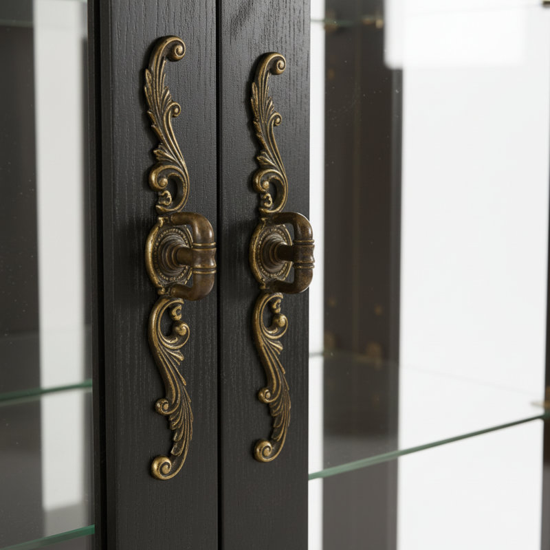 Élégante vitrine vitrée à 6 niveaux pour objets de collection, H 70,08 po x l 26 po x P 11,81 po