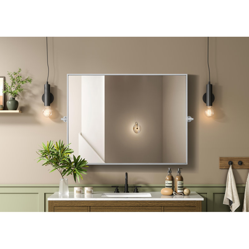 Miroir Amoura, Argent, 30 po x 40 po