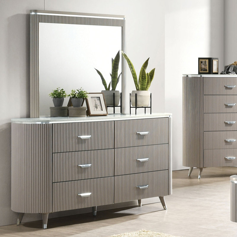 Commode contemporaine Aldridge, gris clair
