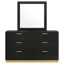 Commode 6 tiroirs avec miroir Freret-98465162