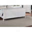 Moderne 1pièce lit double pleine grandeur mobilier de chambre à coucher lit-bateau tête de lit contreplaqué 1pc cadre de lit blanc