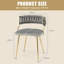 Atascadero 49cm H Tufted Velvet Upholstered Upholstered Back Side Chair-213382667
