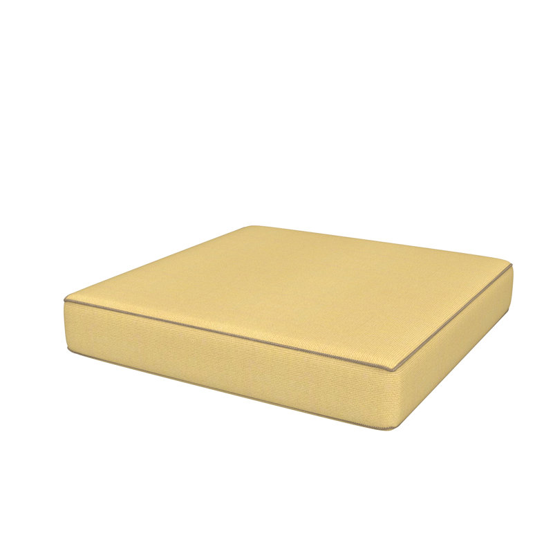 Coussin de repose-pieds pour patio intérieur / extérieur Sunbrella®, Brun jaune