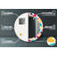 Huldar Glass Flat Wall Mirror