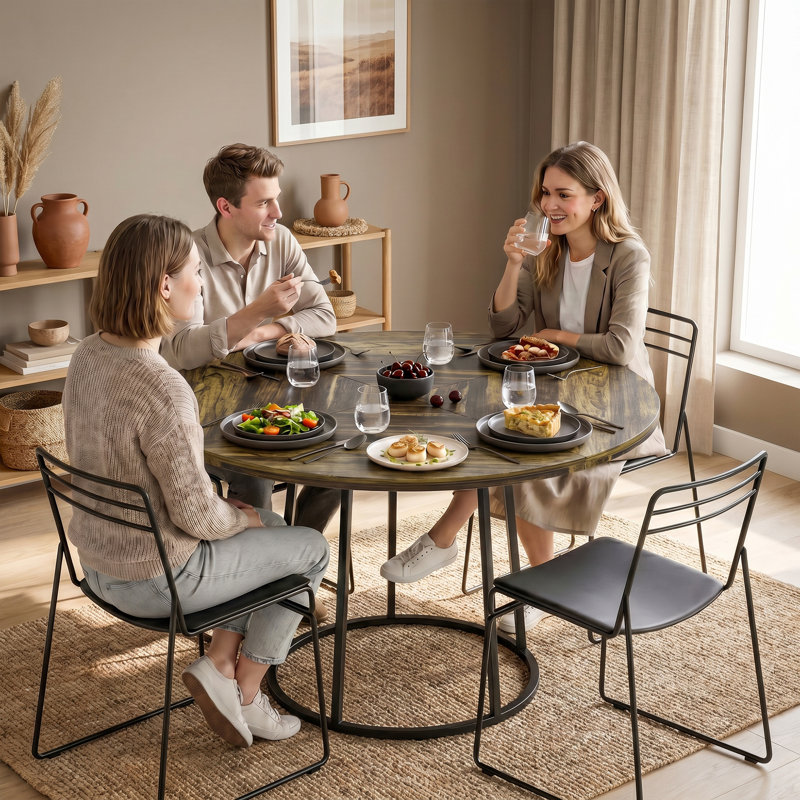 Dining Table with Steel Base