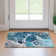 Premium Machine Washable Prisco Teal Rug