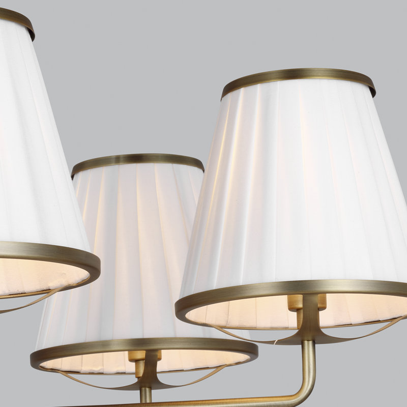 Lustre à 5 lumières Esther, Laiton vieilli