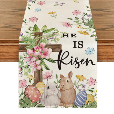 Lapin de Pâques, œufs, lapins, il est ressuscité