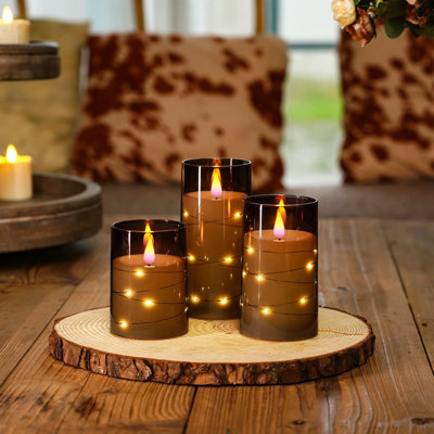 Unscented Flameless Pillar Candle