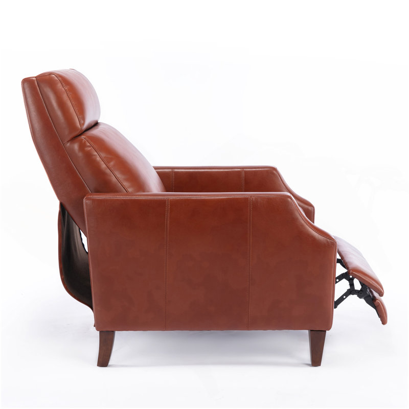 Fauteuil inclinable par pression Biscoe - caramel